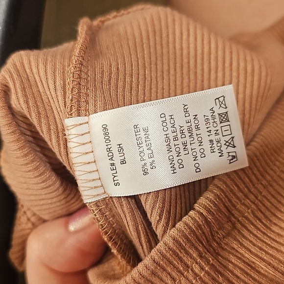 Nwt ASTR the label nude blush  Ribbed bra corset dress L - Picture 13 of 14